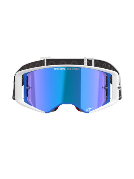 Alpinestars Supertech Corp MX Goggles Black/Orange Mirror Blue