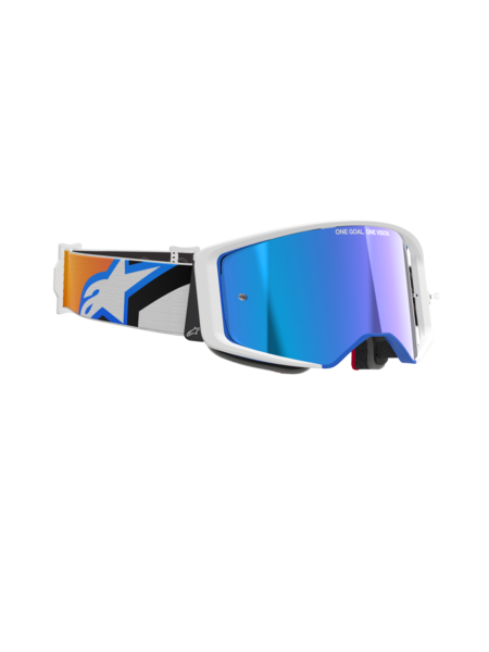 Alpinestars Supertech Corp MX Goggles Black/Orange Mirror Blue