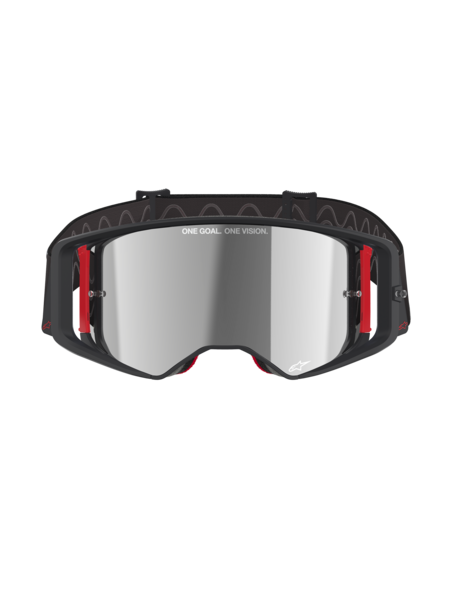 Alpinestars Supertech Corp MX Goggles Black/Red Mirror Silver