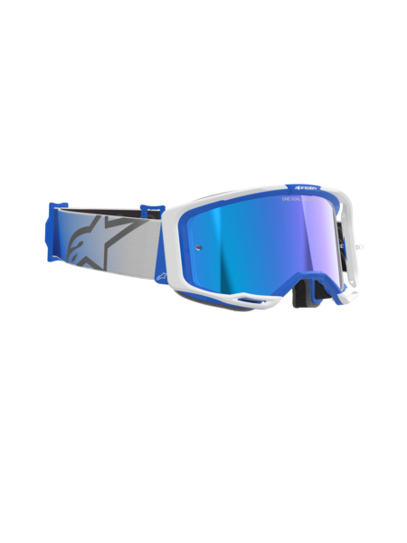 Alpinestars Vision 8 Corp MX Goggles Blue/White Mirror Blue