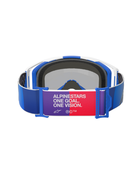 Alpinestars Vision 8 Corp MX Goggles Blue/White Mirror Blue