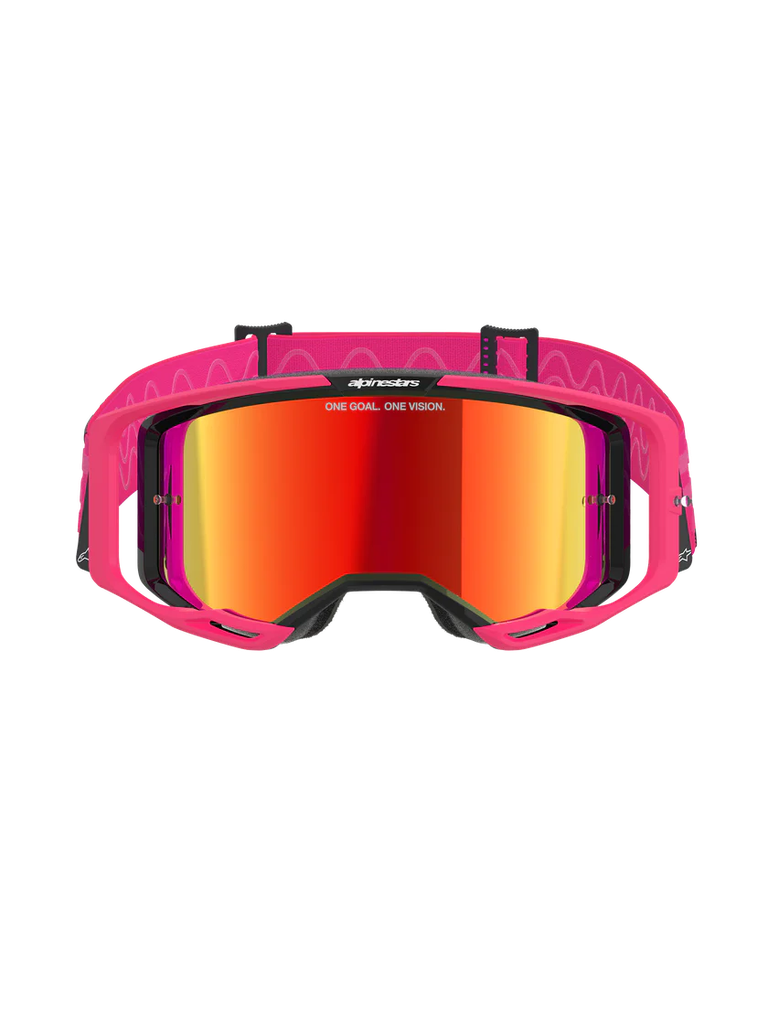 Alpinestars Vision 8 Corp MX Goggles Pink Mirror Red