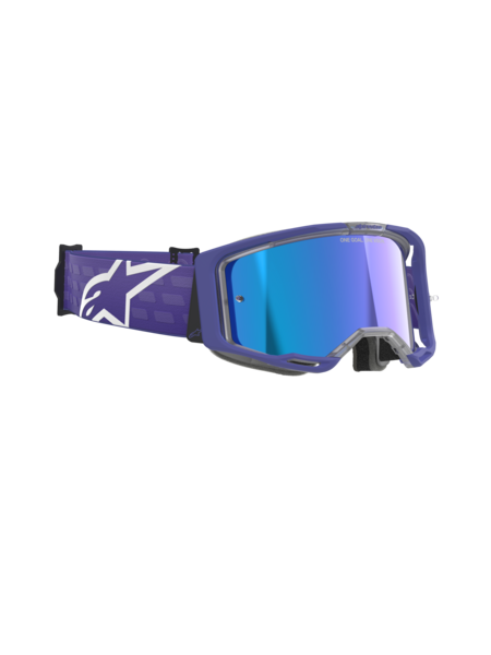 Alpinestars Vision 8 Corp MX Goggles Purple Mirror Blue