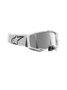 Alpinestars Vision 8 Corp MX Goggles White Mirror Silver