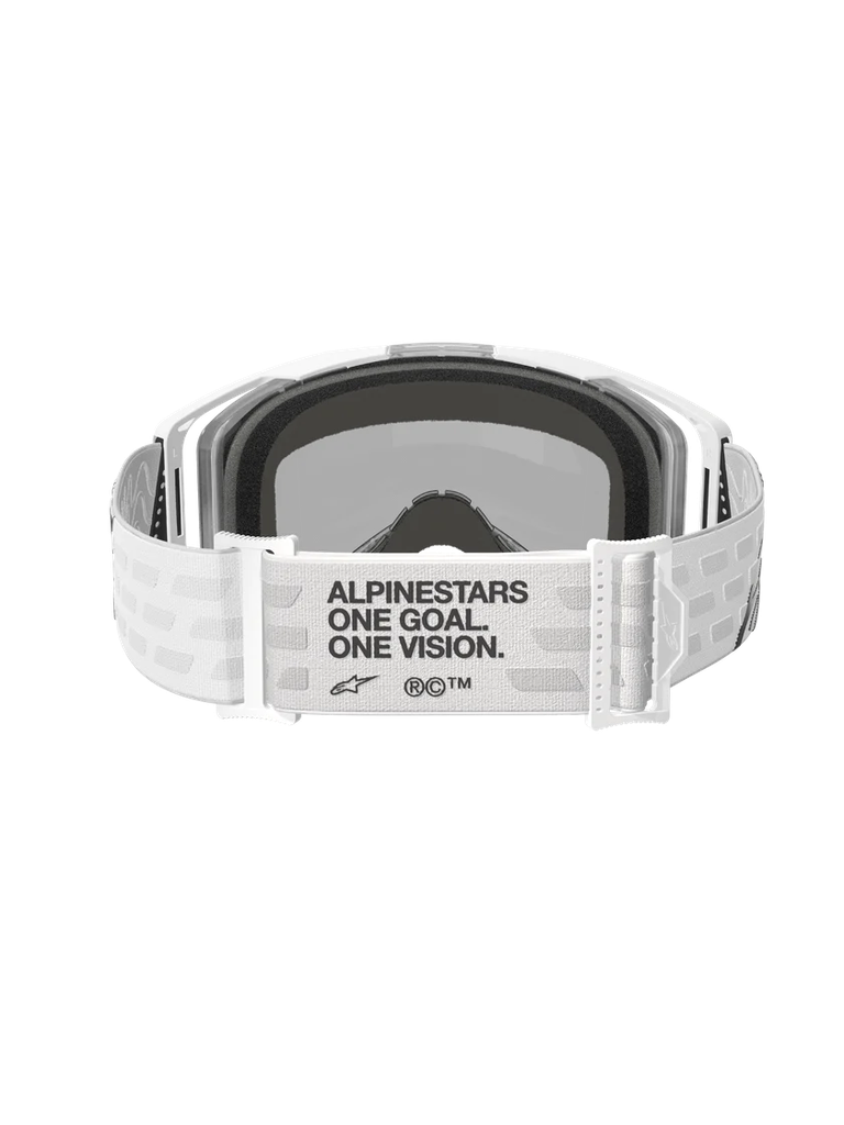 Alpinestars Vision 8 Corp MX Goggles White Mirror Silver
