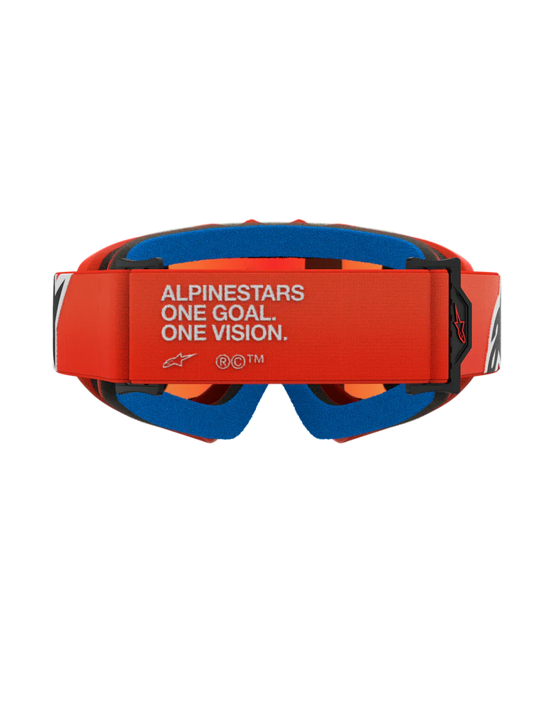Alpinestars Youth Vision Corp MX Goggles Orange Mirror Red