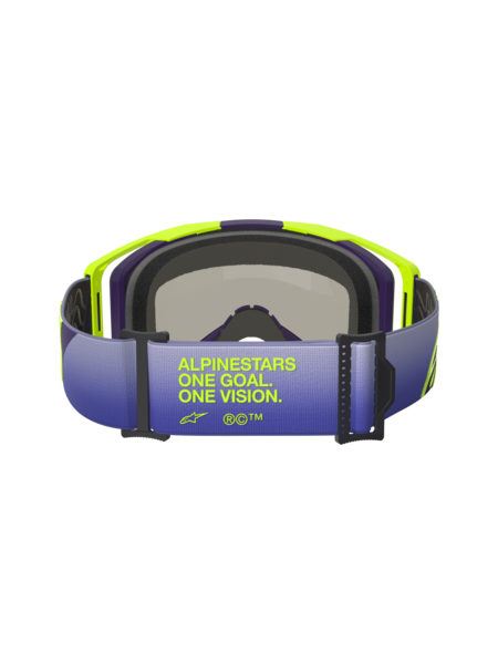 Alpinestars Vision 8 Corp Goggles Purple/Yellow Flou Mirror Blue