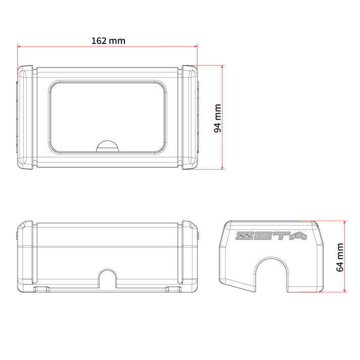Zeta X-LAP Self-timing Lap Timer for SX Handlebar 28.6mm Fat Bar