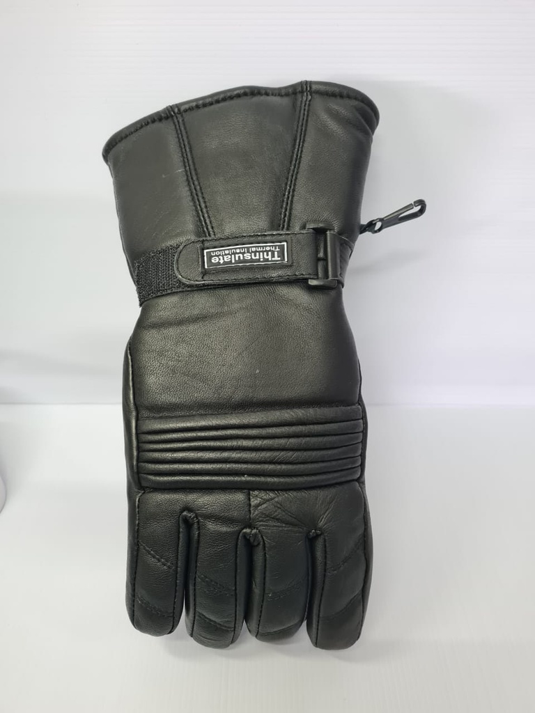 Leather Road Glove Winter Black