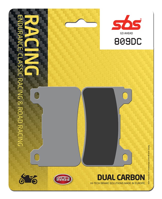 SBS Brake Pad FA390 Racing Dual Carbon Front