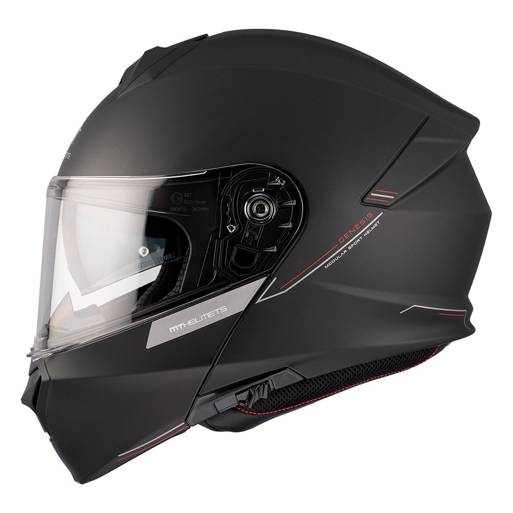 MT Flip Up Helmet Genesis Matt Black