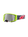 Alpinestars Supertech Corp MX Goggles Yellow/Red Mirror Silver