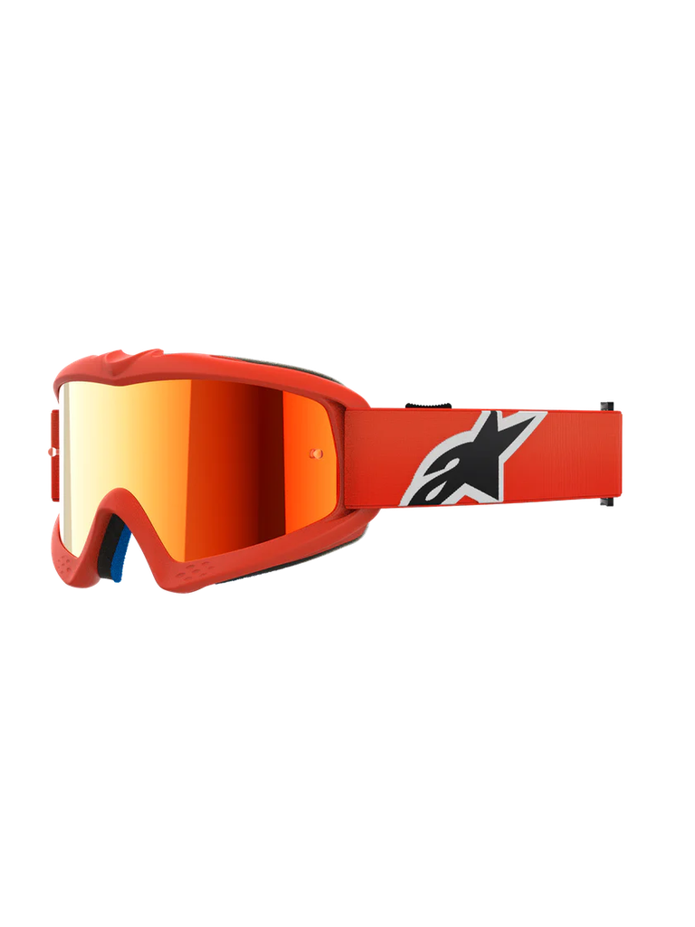 Alpinestars Youth Vision Corp MX Goggles Orange Mirror Red