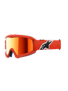 Alpinestars Youth Vision Corp MX Goggles Orange Mirror Red