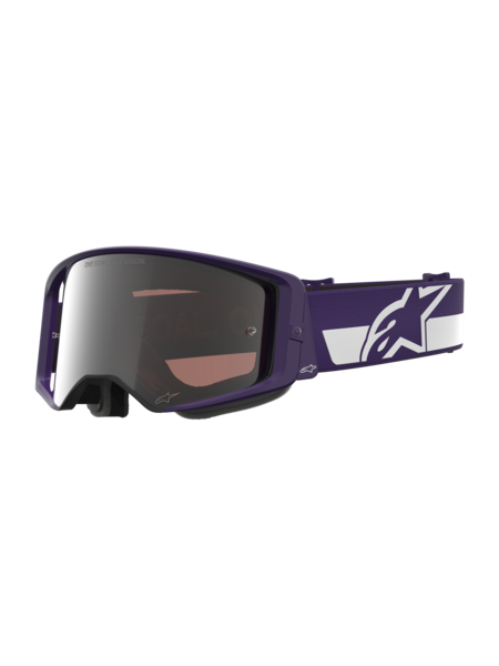 Alpinestars Goggles Supertech Hunta Purple/White Mirror Silver