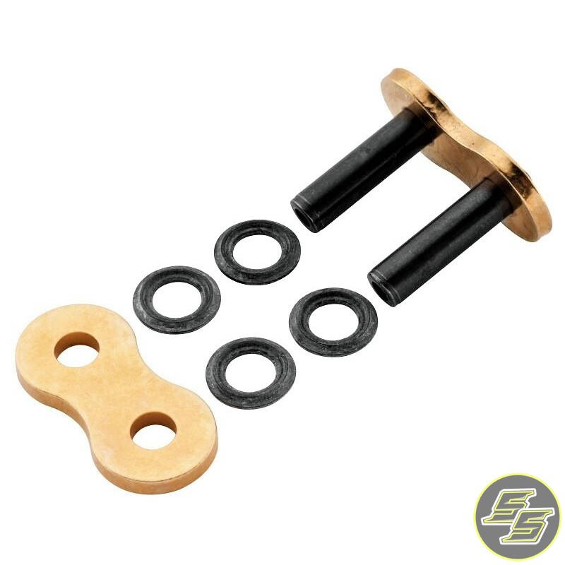 DID Chain Masterlink 525 ZVMX Rivet Type X-Ring Gold