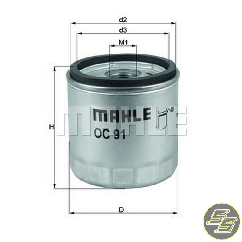 Mahle Oil Filter OC91