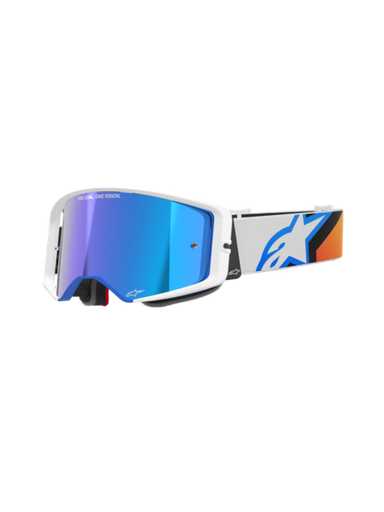 [ALP-AS5100325/7302] Alpinestars Supertech Corp MX Goggles Black/Orange Mirror Blue