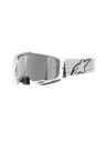 Alpinestars Vision 8 Corp MX Goggles White Mirror Silver