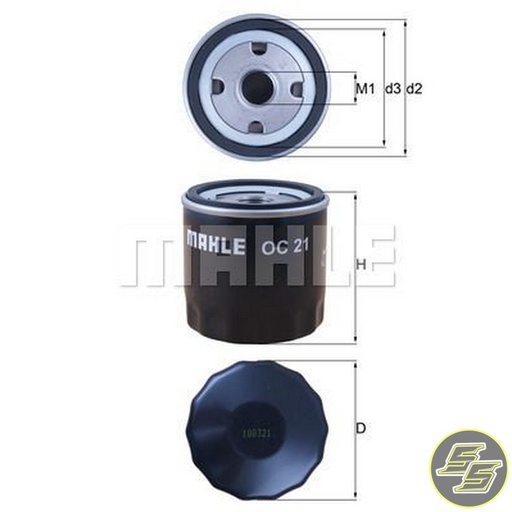 [MAH-OC21] Mahle Oil Filter OC21