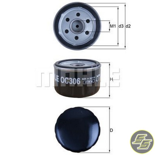[MAH-OC306] Mahle Oil Filter OC306
