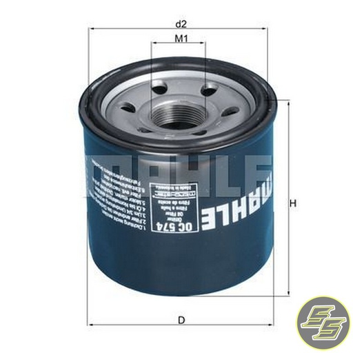 [MAH-OC574] Mahle Oil Filter OC574