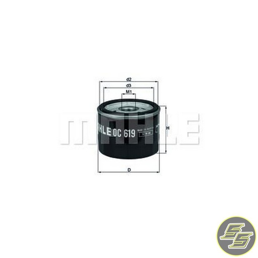 [MAH-OC619] Mahle Oil Filter OC619