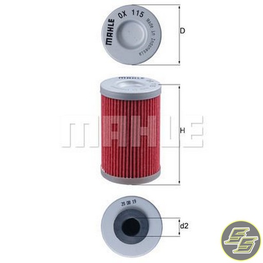 [MAH-OX115] Mahle Oil Filter OX115
