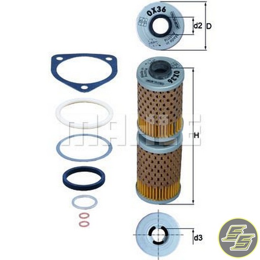 [MAH-OX36D] Mahle Oil Filter OX36D