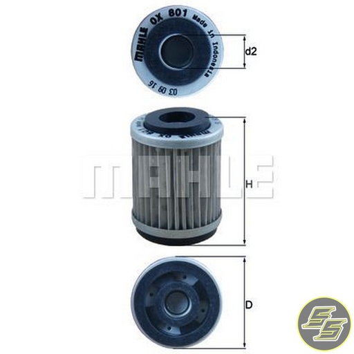 [MAH-OX801] Mahle Oil Filter OX801